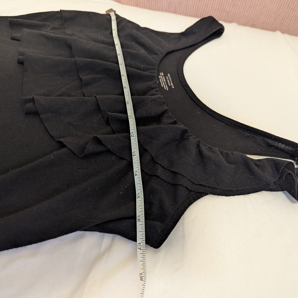 Black Ruffle Tank Top - Picture 5 of 6
